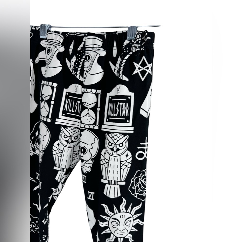 Killstar "Wicked" Occult Print Leggings Small. Like New Goth Punk — image 3 of 5